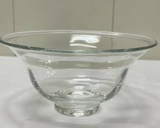 Glass bowl | Glass bowl (looks like Simon Pearce but is not marked)  h. 4.75 x dia. 9 in
