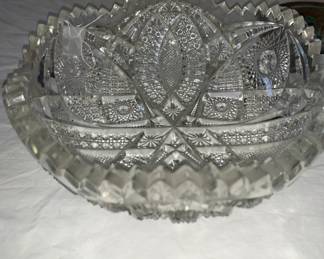 Cut glass bowl