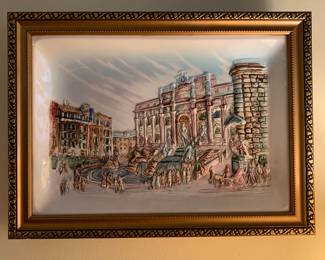 recessed porcelain pic- Tivi Fountain - Rome