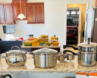 Pots are easier to line up than ducks.