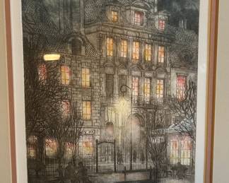 Etching signed Sorenson
