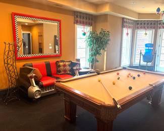 Peter Vitalie billiard table with accessories, 1/4" certified slate, Worthy style, 8’ table