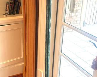 Dragonfly Tiffany style floor lamp with decorated base and stand