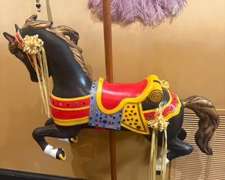 Vintage carousel horse award, tall