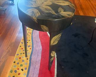 Grant-Noren signed accent table 18"x27"