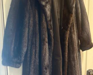 Full length mink coat, size 44