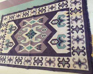 Vintage tribal rug