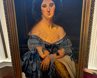 Peggy Feo Jones Victorian reproduction oil on canvas 
