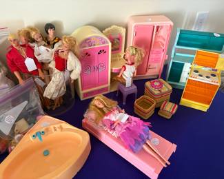 Vintage Barbies and accessories