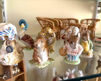 Porcelain Beatrix Potter figurines