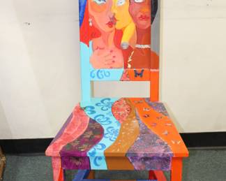 Super original painted chair!