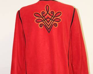 Dashing red jacket - reverse view
