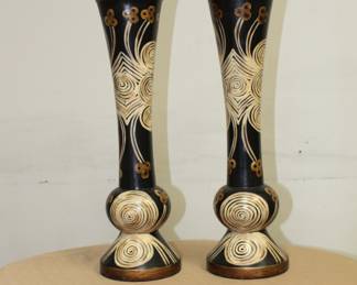 Duo of matching vases for your mantel.