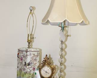 Trio of delights including two lamps and an amazing clock, so much more at this year's sale!