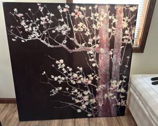 Cherry blossom wall art.