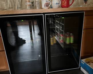 2 beverage refrigerators