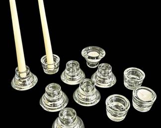 Collection of Glass TaperVotive Holders