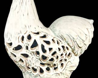 Ceramic Chicken Accent Piece