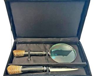 Vintage Magnifying Glass Letter Opener