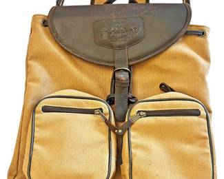 Canyon Outback Canvas Leather Backpack