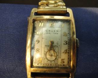 Gruen Veri-Thin 14K Gold Watch