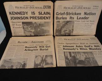 JFK Aassination Newspapers