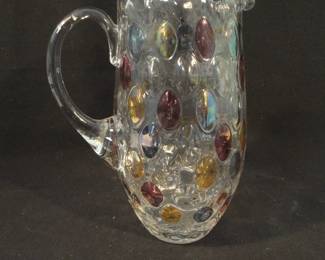 Vintage Nemo Glass Borske Sklo Pitcher - MCM
