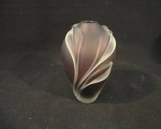 Signed William Glasner Studio Art Glass Vase