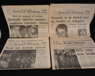 RFK Assignation Newspapers