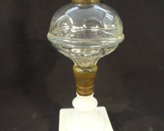 Ring Punty Oil Lamp with Opaline base