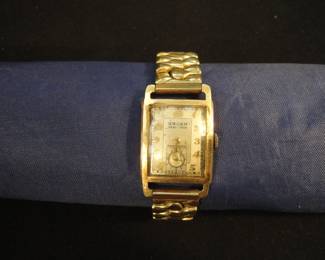 Gruen Veri-Thin 14K Gold Plated Watch
