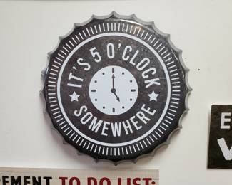 Bottle Cap Sign