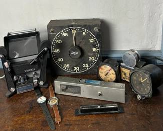 Watches Compass Set Vintage Electronics