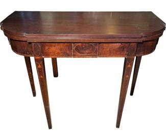 Wooden Tea Table With Inlay Detailing