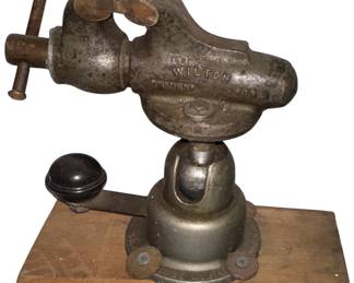 Wilton Baby Billet Vise With Powrarm Junior Swivel Base Vintage