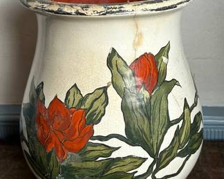 Burgess Campbell Ironstone China Painted Vase