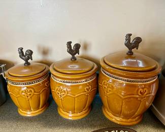 Rooster Canister Set