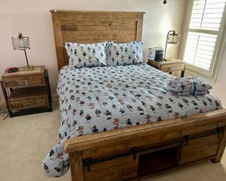 Ashley Rustic Queen Bed