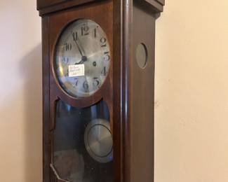 Antique art deco wall clock