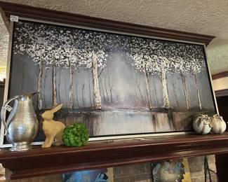 Large painting of trees