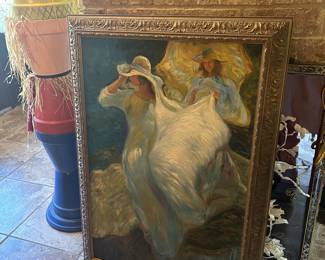 Lady oil painting 