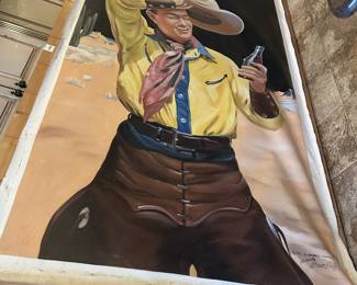 Original Coca Cola trademarked by the artist Bruce Huff original oil painting depicting 1930 Coca Cola tray pictures 