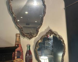 Pair of vintage French mirrors