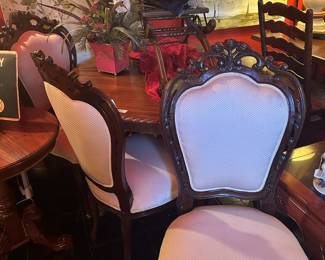3 French design side chairs