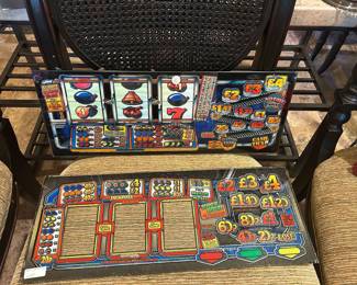 Glass vintage game fronts 