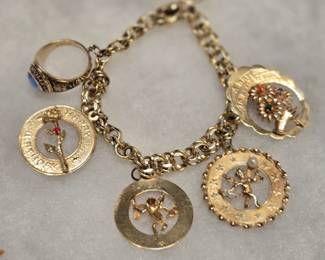 14 k charm bracelets 