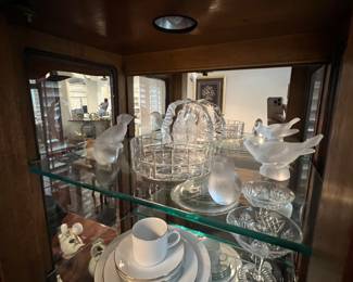 Baccarat and Lalique birds!