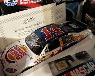 diecast Burger King car signed by Tony Stewart
