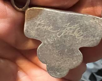 Rare Anne Forbes (santa fe / Taos) modernist sterling & mixed metals brutalist artist
