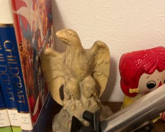Athena marble eagle bookends… Pair and in wonderful condition!